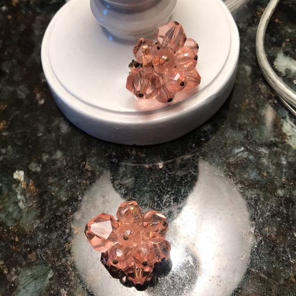 Vintage west german crystal earings - Picture 4 of 4